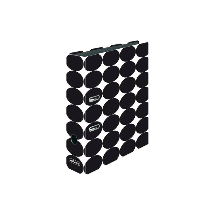 HERLITZ Raccoglitore maX.file (A4, 8 cm, Black, Bianco)
