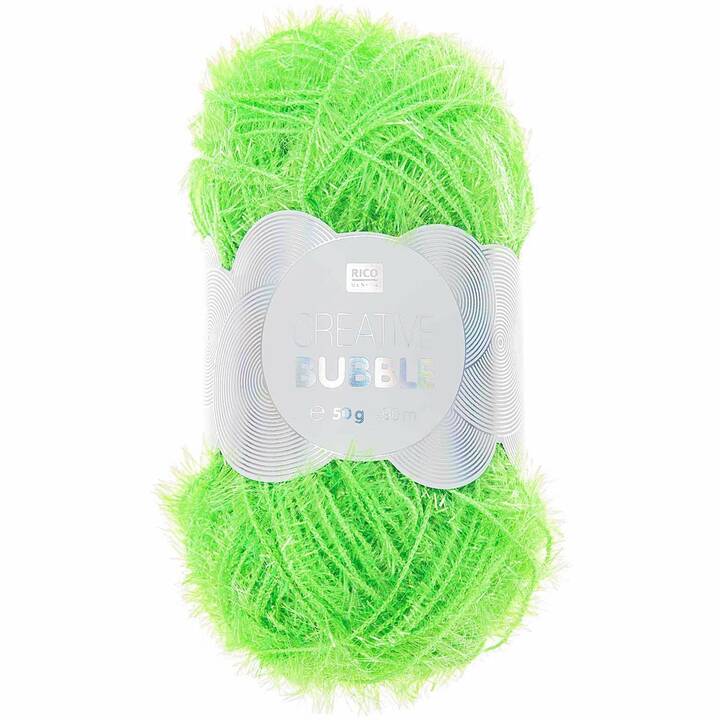 RICO DESIGN Wolle Creative Bubble (50 g, Neongrün, Grün)