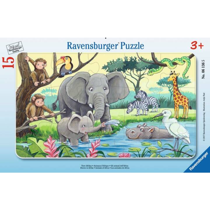 RAVENSBURGER Animali Puzzle (15 x)