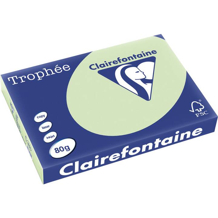 CLAIREFONTAINE Trophée Farbiges Papier (500 Blatt, A3, 80 g/m2)