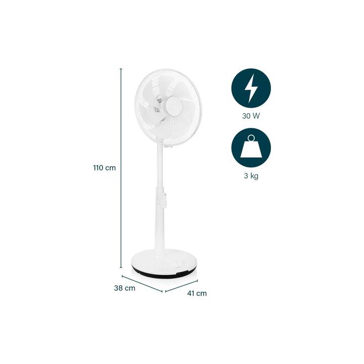 PRINCESS Ventilateur sur socle Smart DC (56 dB(A), 30 W)