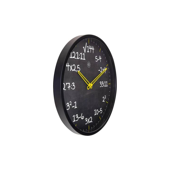 NEXTIME Maths Horloge murale (Analogique, 30 cm)