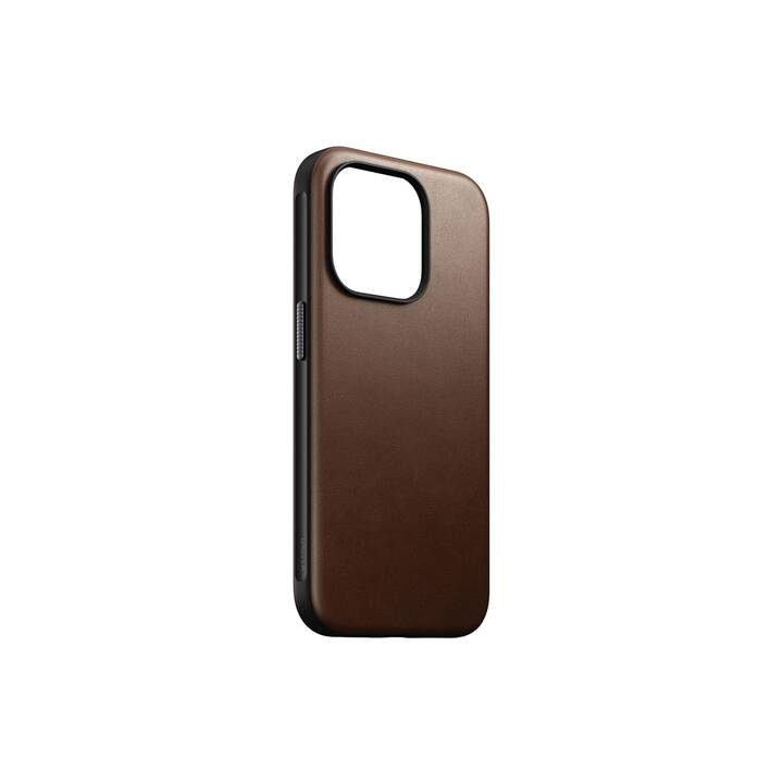 NOMAD GOODS Backcover Modern (iPhone 15 Pro, Braun)