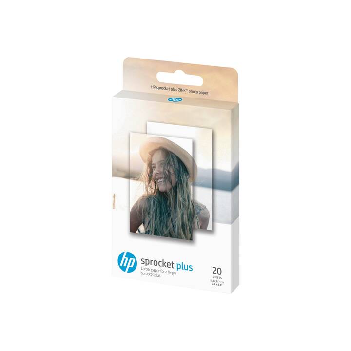 HP Sprocket Plus Papier photo (20 feuille, 58 x 87, 258 g/m2)