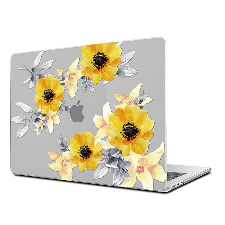 EG Hardcase (MacBook Air 13" M3 2024, Blumen, Gelb)