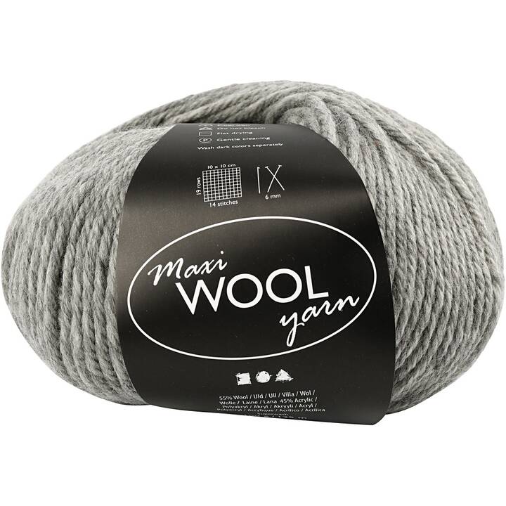 CREATIV COMPANY Wolle (100 g, Grau)