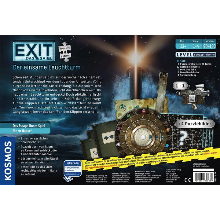 KOSMOS EXIT & Puzzle: Der einsame Leuchtturm (DE)