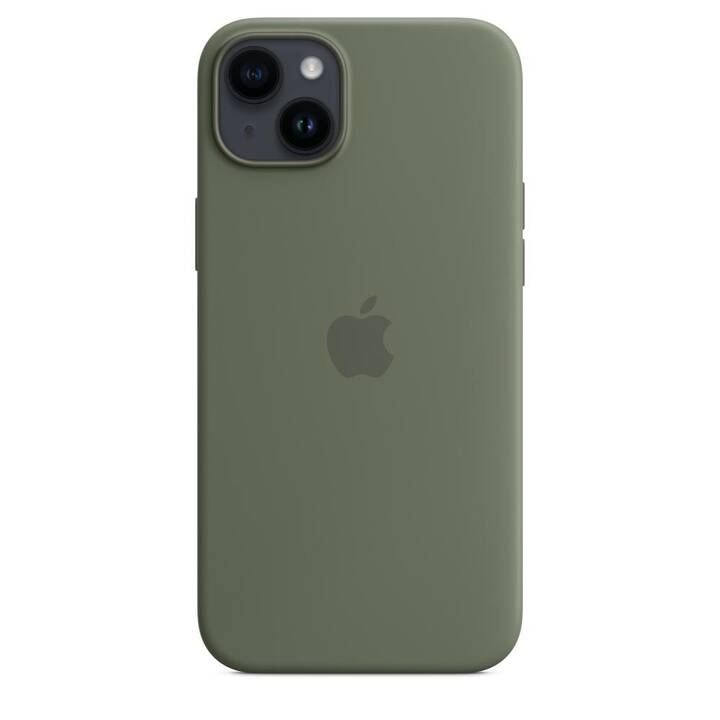 APPLE Backcover (iPhone 14 Plus, Vert olive, Vert)