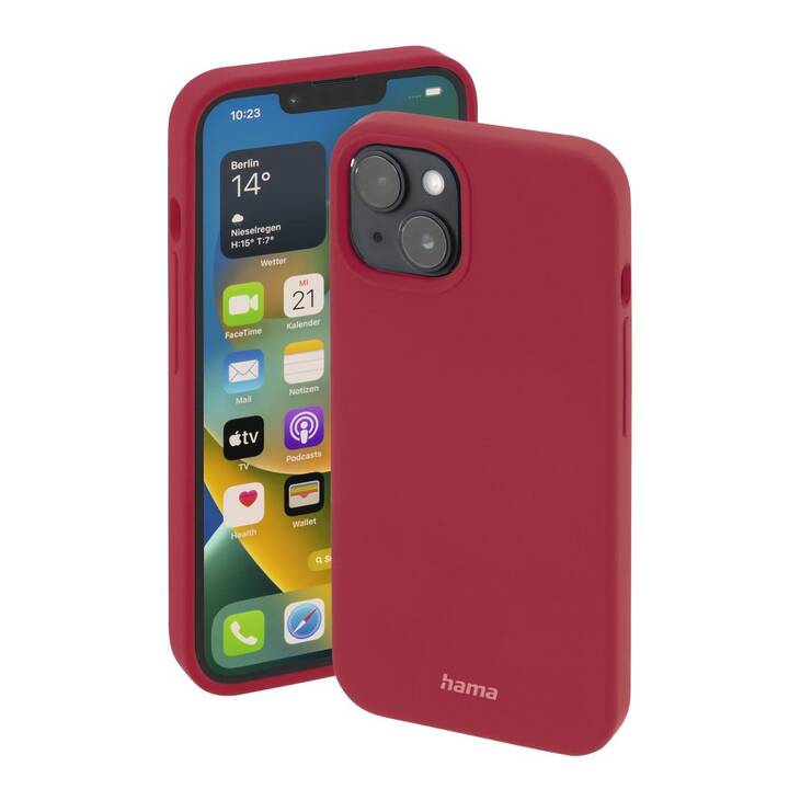 HAMA Backcover MagCase Finest Feel PRO (iPhone 14 Plus, Rot)