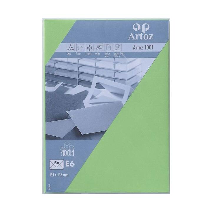 ARTOZ Enveloppes 1001 (E6, 5 pièce)