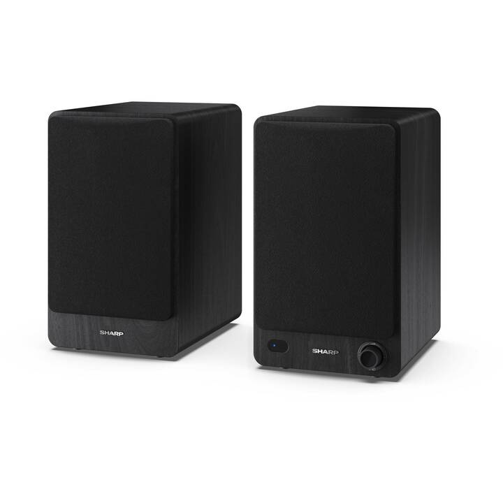 SHARP  CP-SS30 (60 W, Enceinte pour étagère, Noir)