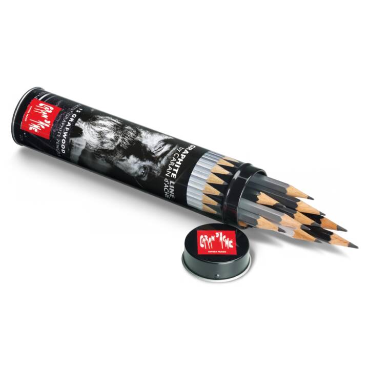 CARAN D'ACHE Crayons de couleur Graphite Line (Anthracite, Noir, Gris, 15 pièce)