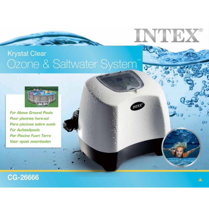 INTEX Système d'eau salée Krystal Clear CG-26666 (38 mm, 15140 l/h)