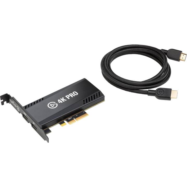 ELGATO SYSTEMS Capture 4K Pro Enregistreur de jeu (Steam Deck, Microsoft Xbox Series X, MAC, Nintendo Switch, Noir)