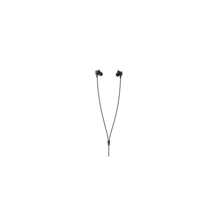 LOGITECH Casque micro de bureau (In-Ear, Câble, Noir)