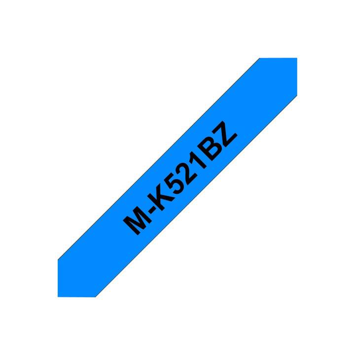 BROTHER MK-521BZ Schriftband (Schwarz / Blau, 9 mm)