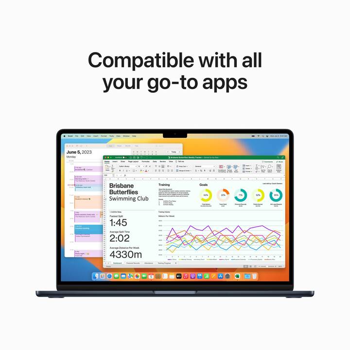 APPLE MacBook Air 2023 (15.3", Puce Apple M2, 8 GB RAM, 512 GB SSD)