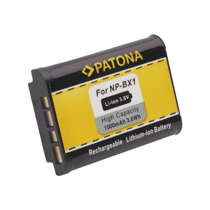 PATONA Sony NP-BX1 Kamera-Akku (Lithium-Ionen, 1000 mAh)