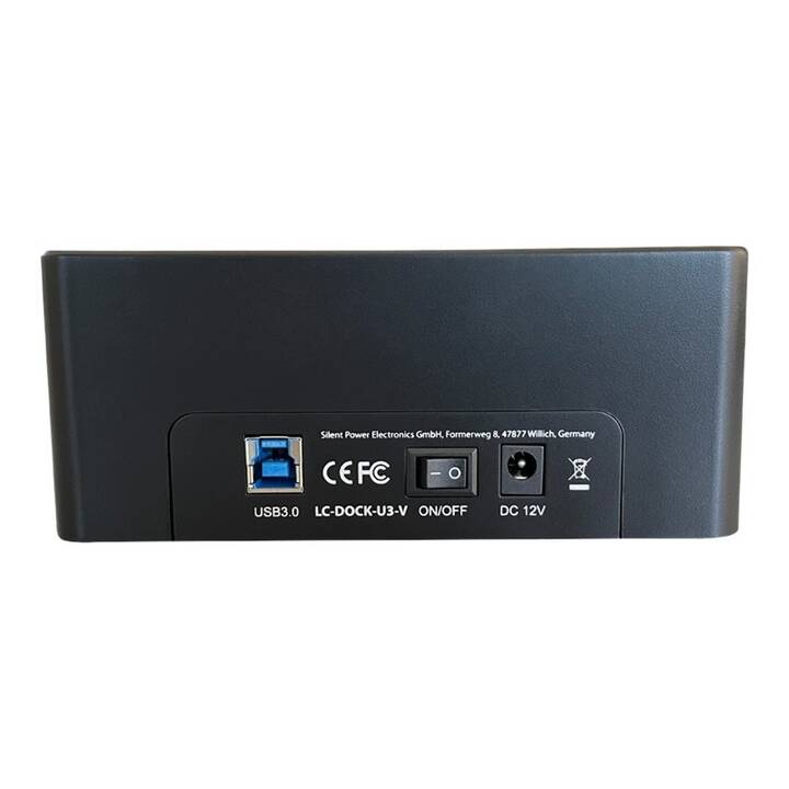 LC POWER Stations d'accueil LC-DOCK-U3-V (SATA-III, USB 3.1)
