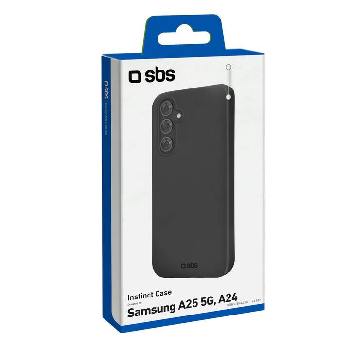 SBS Backcover Instinct (Galaxy A25 5G, Schwarz)