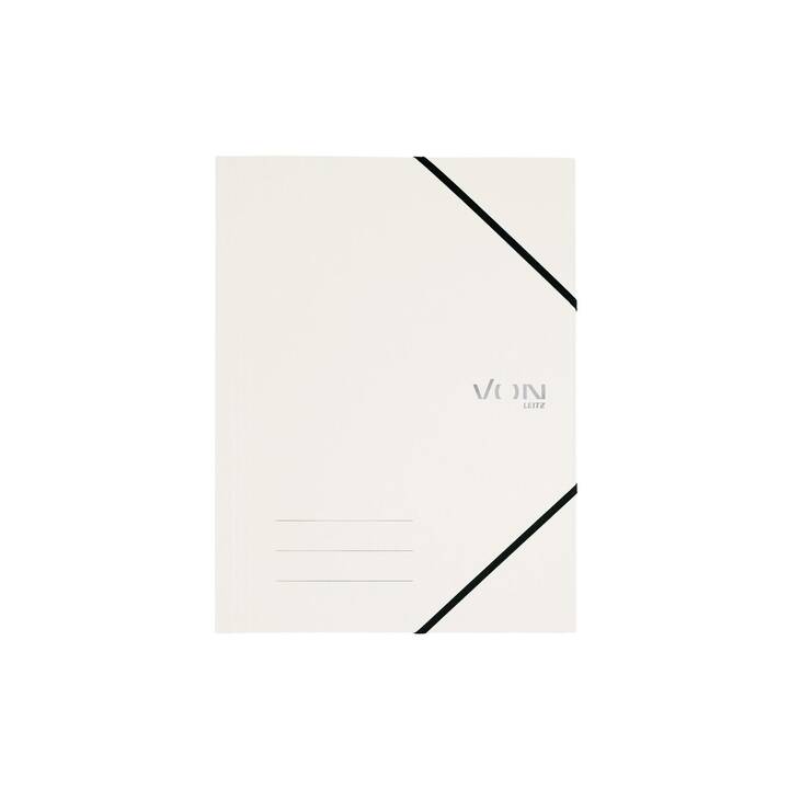 LEITZ Dossier à élastique (Blanc, A4, 5 pièce)