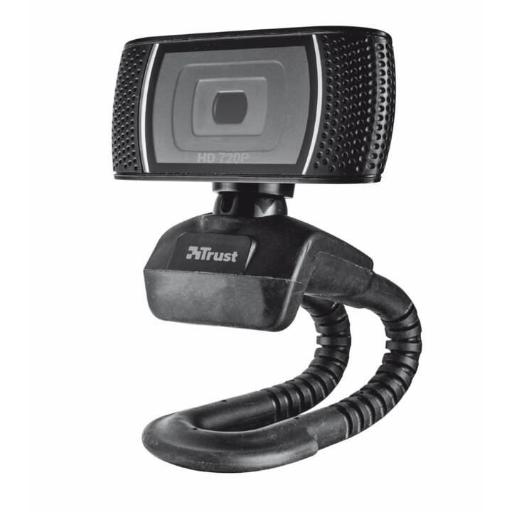 TRUST HD Video Webcam (8 MP, Noir)