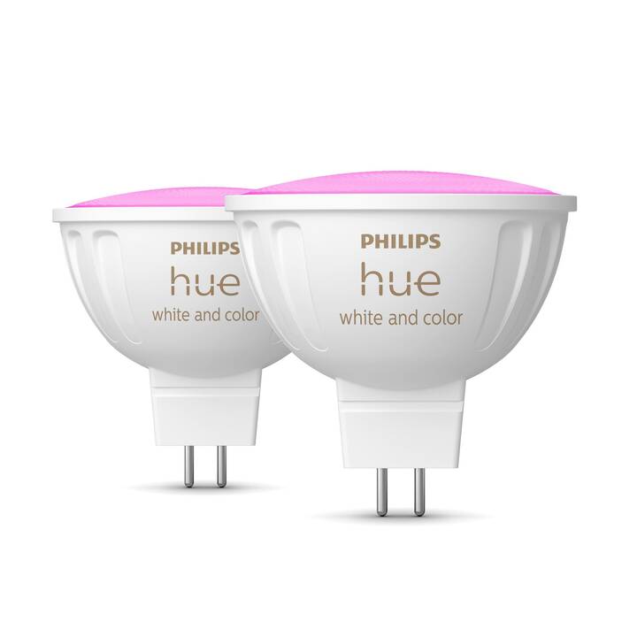PHILIPS HUE Ampoule LED Hue White & Color Ambiance MR16 Duo (GU5.3, Bluetooth, 6.3 W)