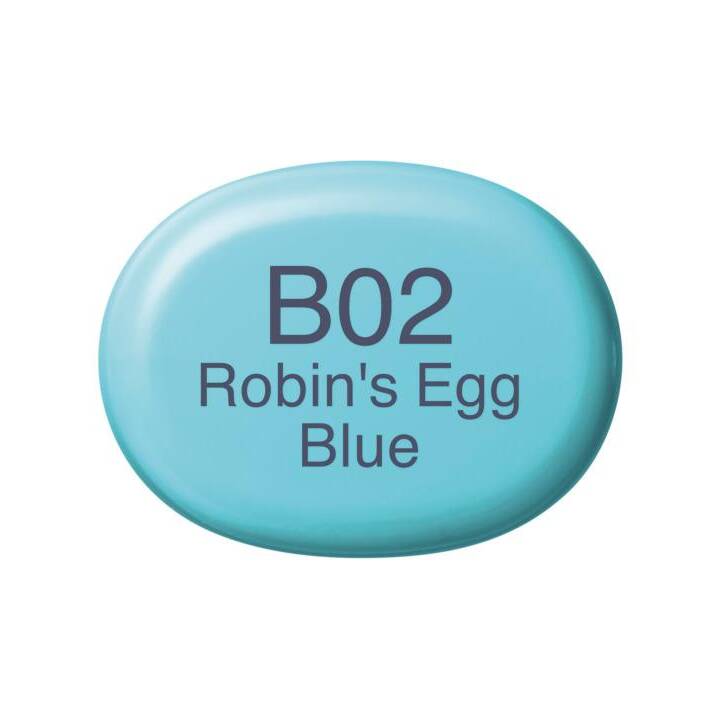 COPIC Marqueur de graphique Sketch B02 Robin's Egg Blue  (Bleu azur, 1 pièce)