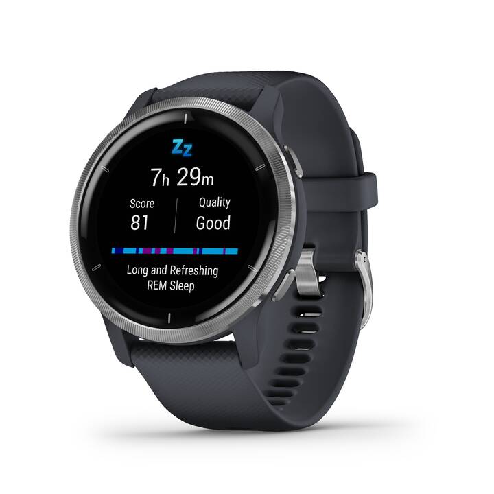 GARMIN Venu 2 (Taglia unica, Polimero, Acciaio Inox)