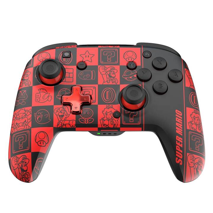 PDP Rematch Glow Controller (Nero, Rosso)