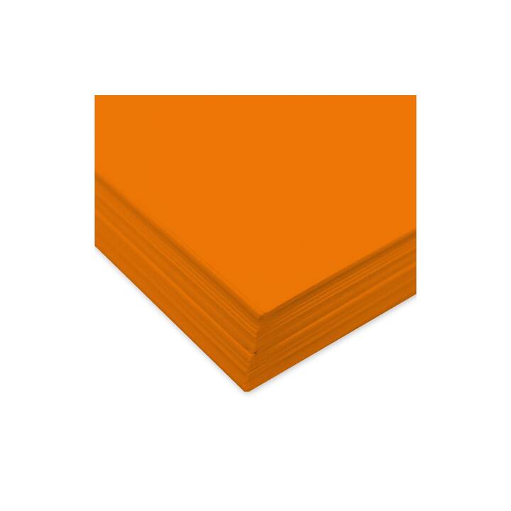 URSUS Papier à dessin de couleur (Orange, A4, 100 feuille)