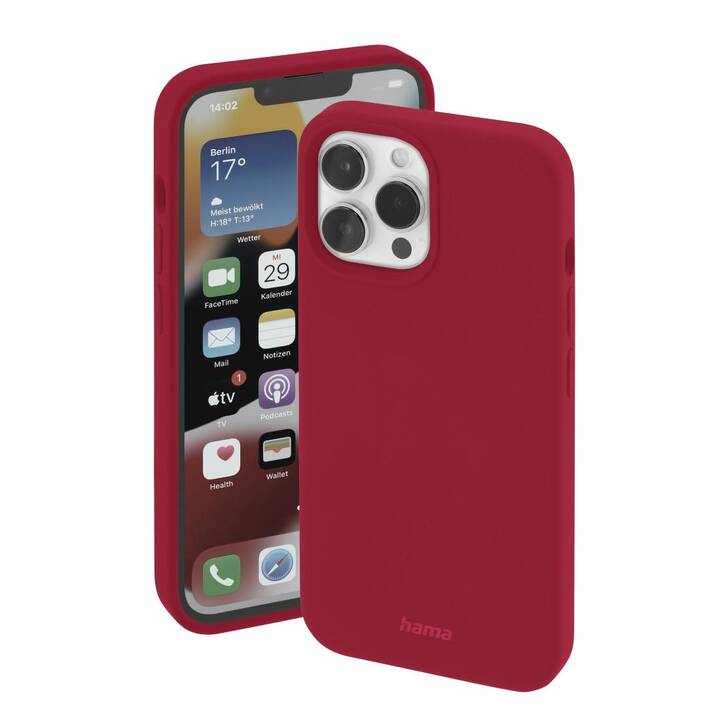 HAMA Backcover MagCase Finest Feel Pro (iPhone 14 Pro Max, Rouge)