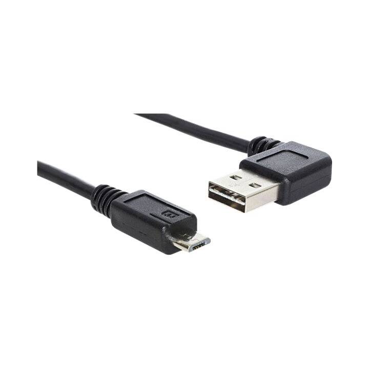 DELOCK USB-Kabel (Micro USB 2.0 Typ-B, USB 2.0 Typ-A, 3 m)
