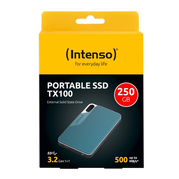 INTENSO TX100 (USB de type C, 250 GB)