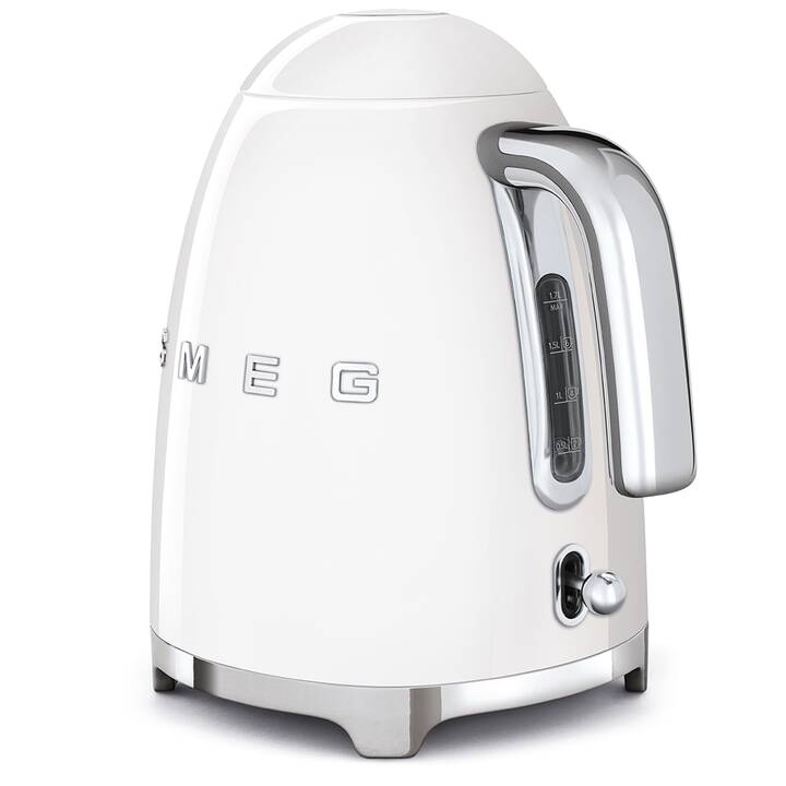 SMEG 50'S Retro Style (1.7 l, Acier inox, Blanc)