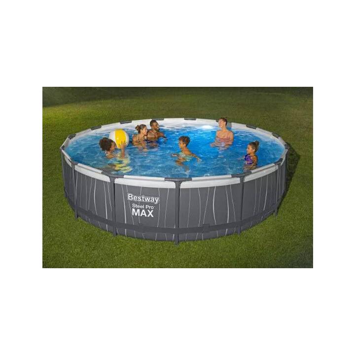 BESTWAY Piscina fuori terra con struttura tubolare in acciaio (457 cm x 107 cm)