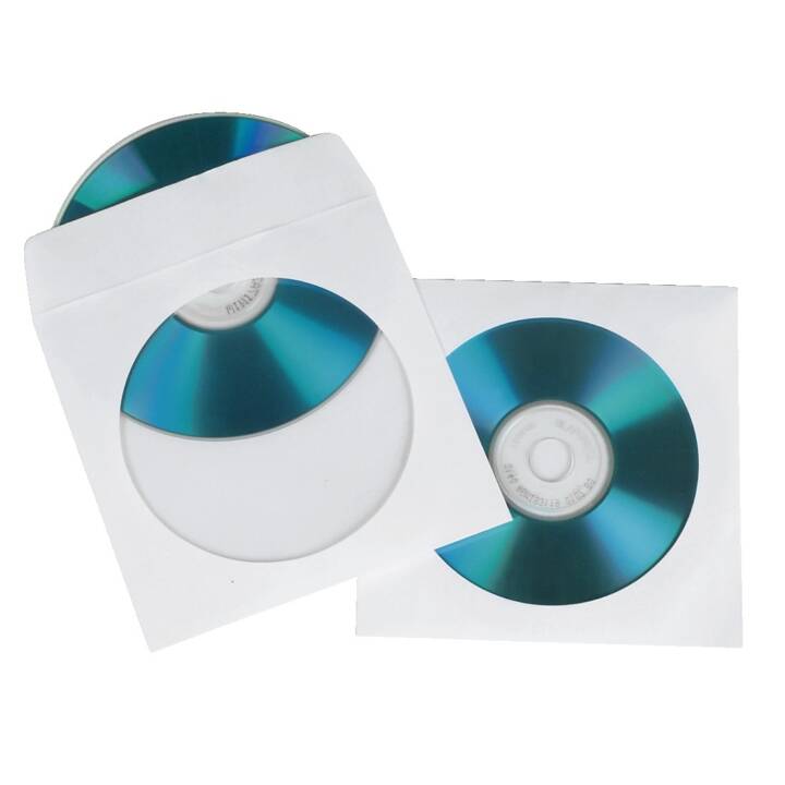 HAMA CD/DVD/BD Papier-Schutzhüllen, 50 Stück