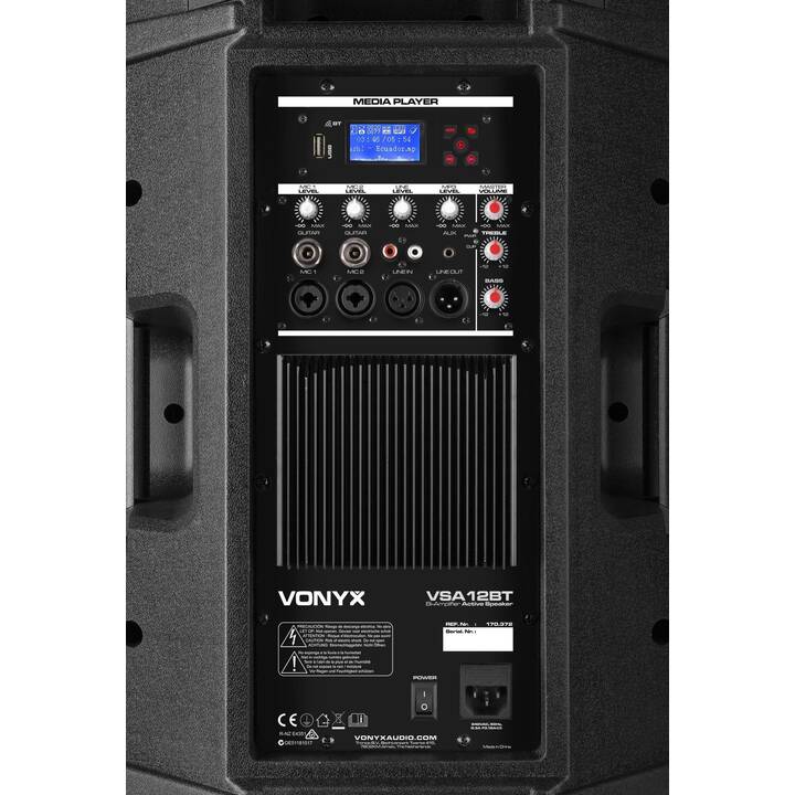 VONYX VSA12BT (Enceinte verticale, Noir)