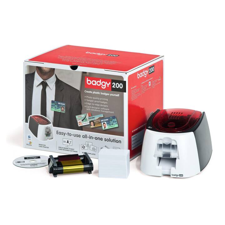 EVOLIS Badgy 200 (Imprimante pour cartes plastiques, Transmission de chaleur)