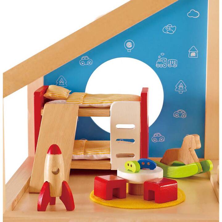 HAPE TOYS Casa delle bambole (Multicolore, Natura)