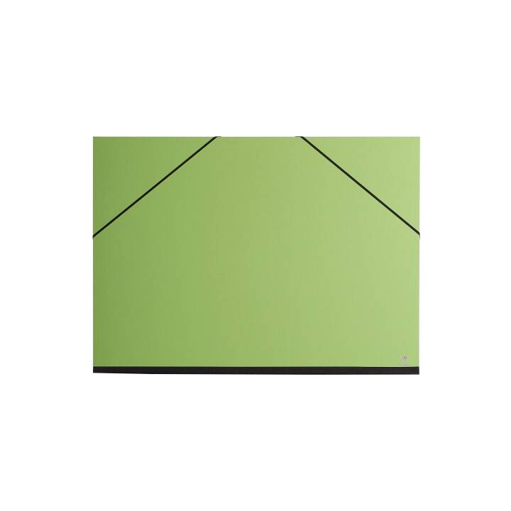 CLAIREFONTAINE Cartellina con elastico 144604C (Verde, A4+, 10 pezzo)