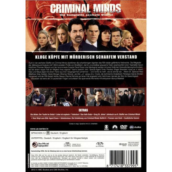 Criminal Minds Stagione 6 (EN, DE)