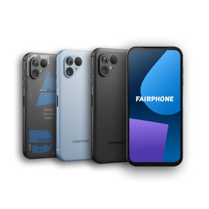 FAIRPHONE Fairphone 5 (256 GB, Mattschwarz, 6.46", 50 MP, 5G)