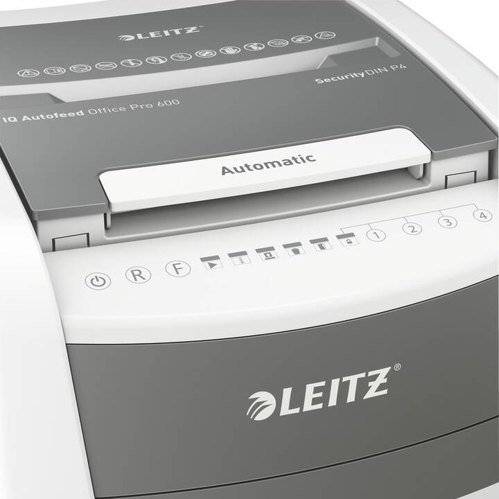 LEITZ Destructeur de documents IQ OfficePro 600 P-4 (Coupe en particules)