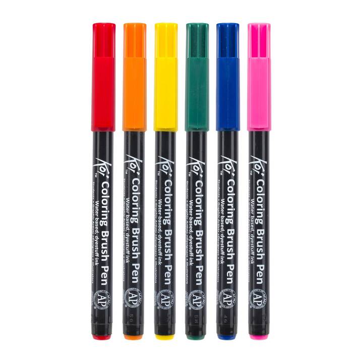 SAKURA Koi Crayon feutre (Multicolore, 6 pièce)