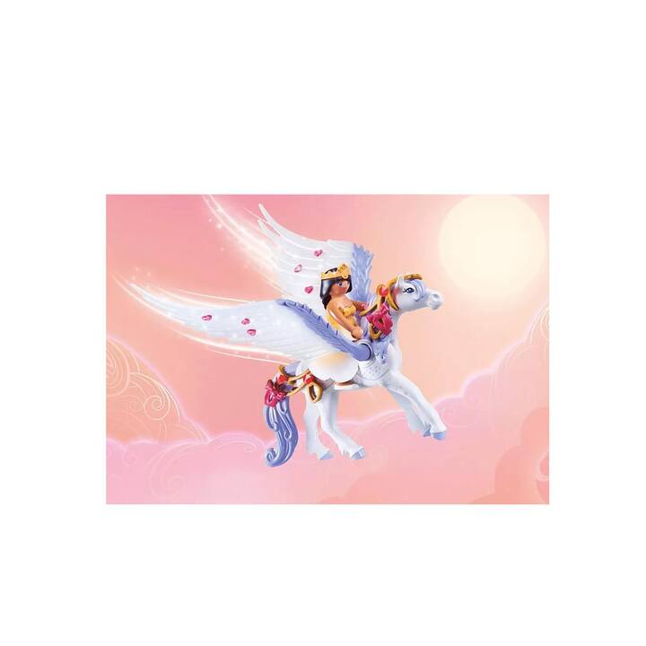 PLAYMOBIL Princess Magic Pegasus celeste con arcobaleno (71361)