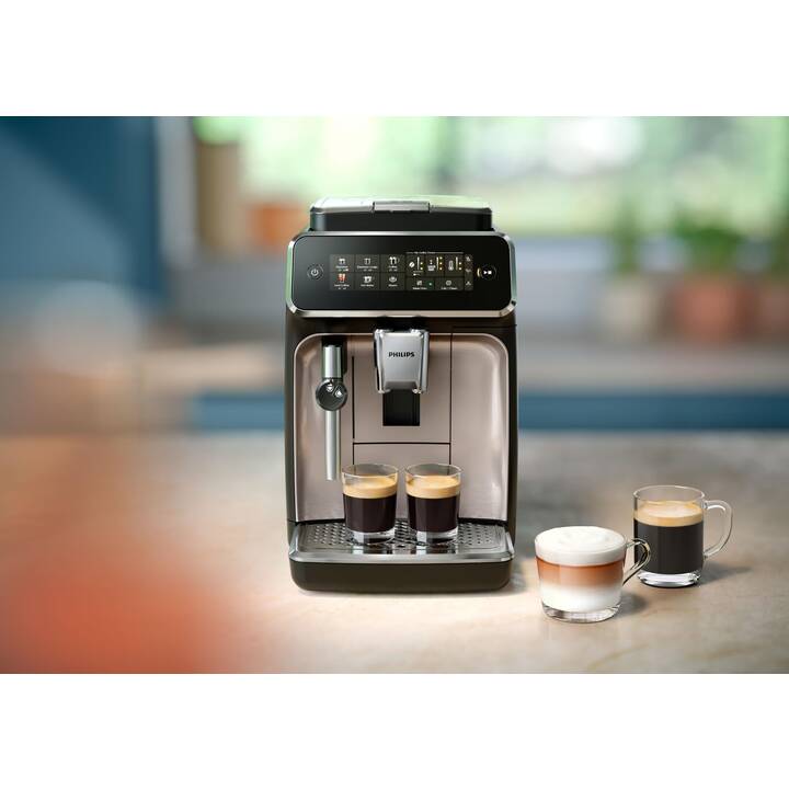 PHILIPS Series 3300 EP3347/90 (Cromo, Nero, 1.8 l, Macchine caffè automatiche)
