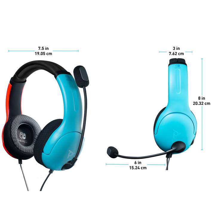 PDP LVL40 (On-Ear, Rouge, Bleu)