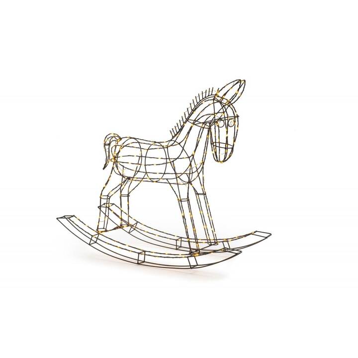 STT AG Statuetta di luce natalizia Rocking Horse (Cavallo, 300 LEDs)