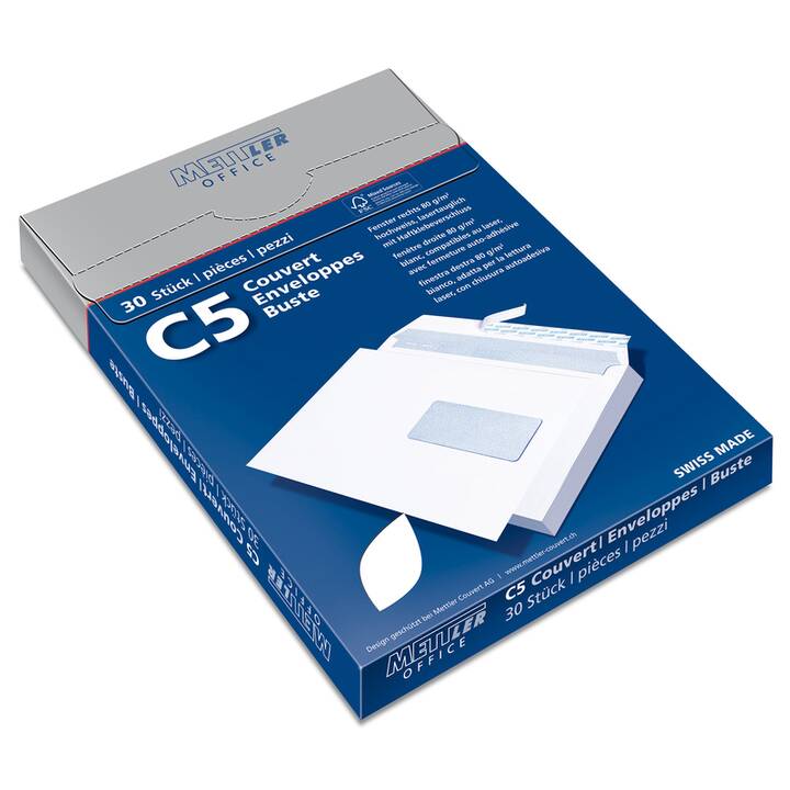 METTLER COUVERT AG Enveloppes (C5, 30 pièce)